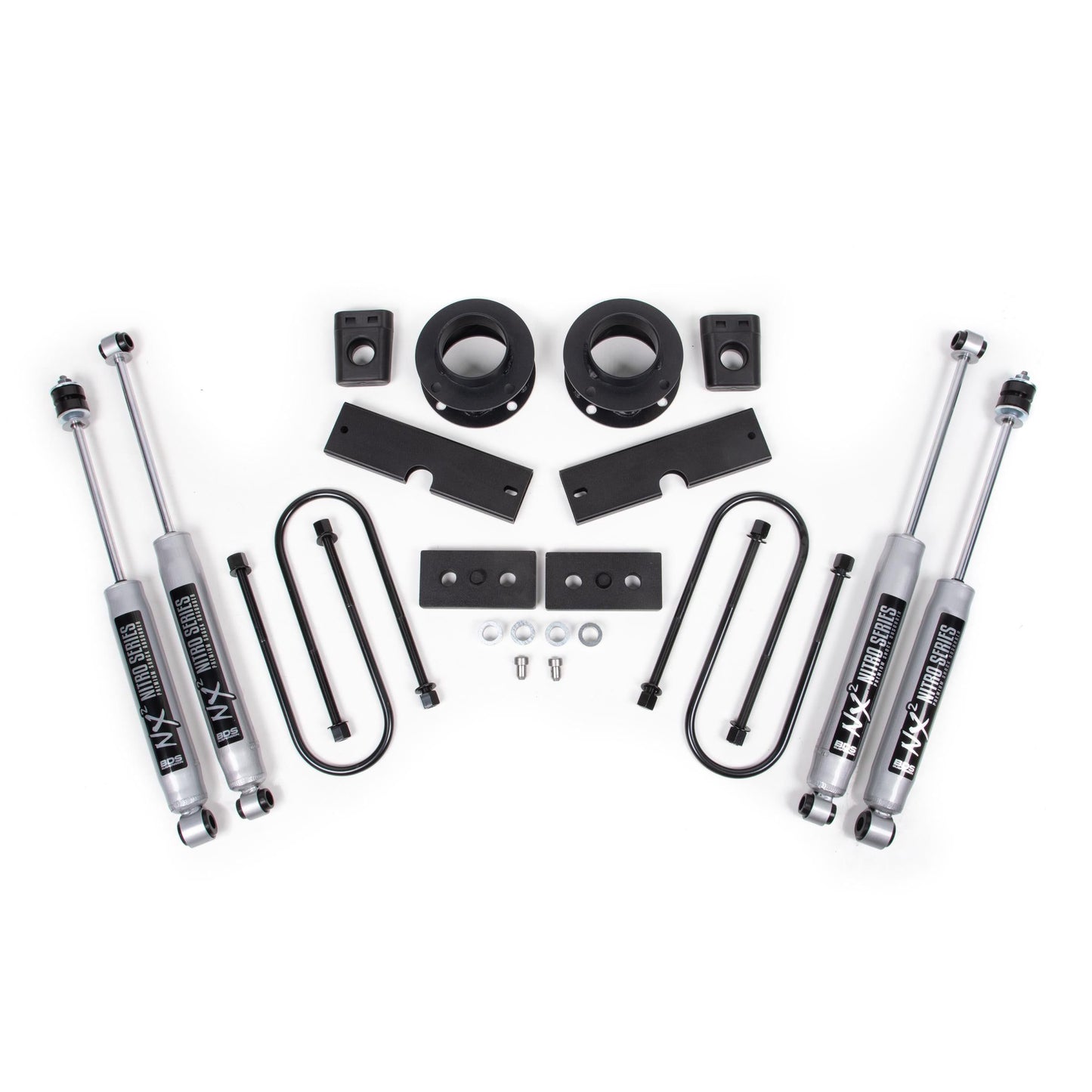 BDS Suspension | 2 Inch Lift Kit Ram 3500 w/ Rear Air Ride 13-23 4WD NX2 Nitro Shocks | BDS1710H