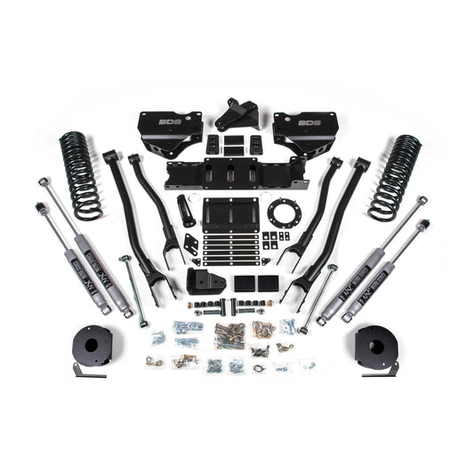 BDS Suspension | 4 Inch Lift Kit w/ 4-Link Ram 2500 w/ Rear Air Ride 19-24 4WD Diesel NX2 Nitro Shocks | BDS1715H