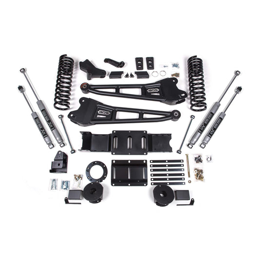 BDS Suspension | 4 Inch Lift Kit w/ Radius Arm Ram 2500 w/ Rear Air Ride 19-24 4WD Gas NX2 Nitro Shocks | BDS1716H