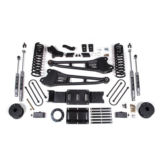 BDS Suspension | 4 Inch Lift Kit w/ Radius Arm Ram 3500 w/ Rear Air Ride 19-24 4WD Diesel 8 Bolt Fox 2.0 Performance Shocks | BDS1719FS