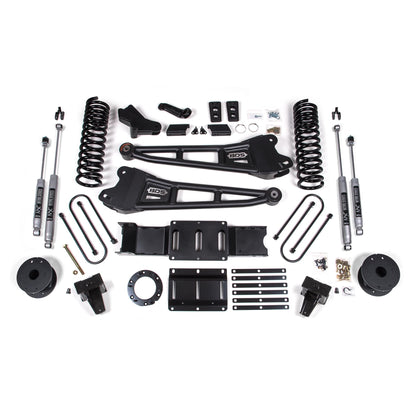 BDS Suspension | 5.5 Inch Lift Kit w/ Radius Arm Ram 3500 w/ Rear Air Ride 19-24 4WD Gas Fox 2.0 Performance Shocks | BDS1726FS