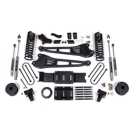 BDS Suspension | 5.5 Inch Lift Kit w/ Radius Arm Ram 3500 w/ Rear Air Ride 19-24 4WD Gas Fox 2.0 Performance Shocks | BDS1726FS