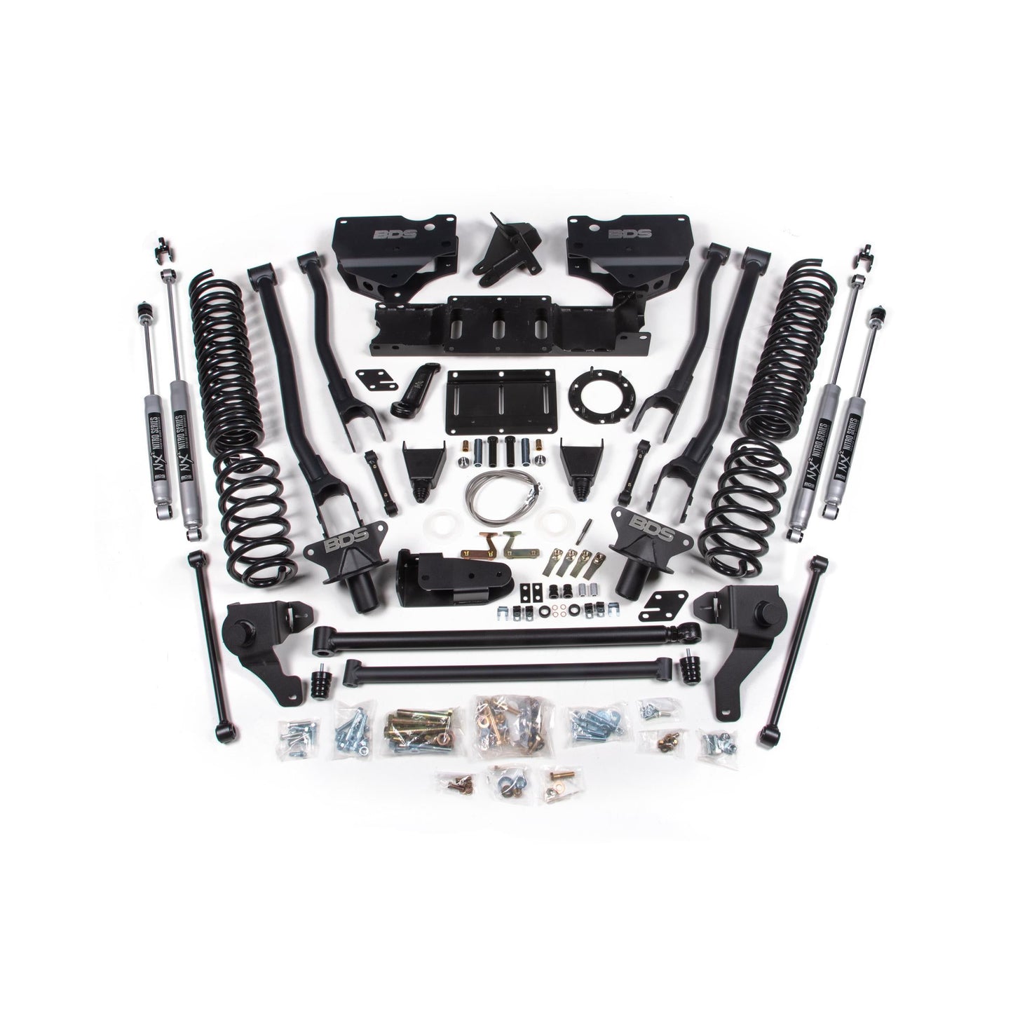 BDS Suspension | 8 Inch Lift Kit w/ 4-Link Ram 2500 19-24 4WD Diesel NX2 Nitro Shocks | BDS1727H