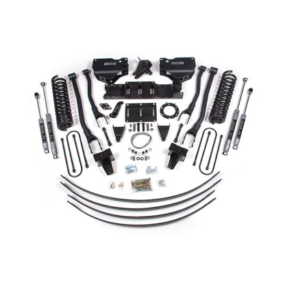 BDS Suspension | 8 Inch Lift Kit w/ 4-Link Ram 3500 19-24 4WD Diesel With Factory Rear Overload Leaf 6 Bolt Fox 2.0 Performance Shocks | BDS1729FS