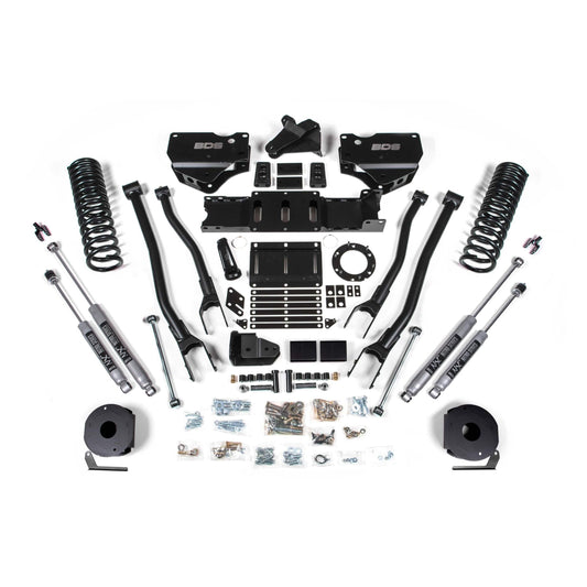 BDS Suspension | 6 Inch Lift Kit w/ 4-Link Ram 2500 w/ Rear Air Ride 19-24 4WD Diesel Fox 2.0 Performance Shocks | BDS1738FS