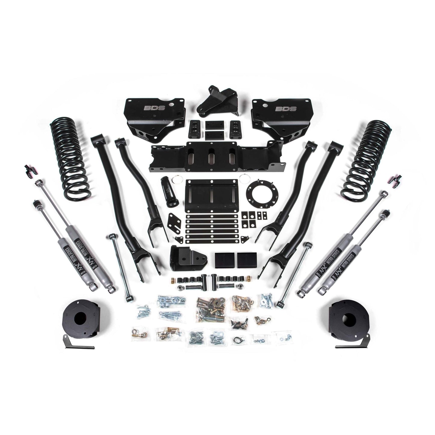 BDS Suspension | 5.5 Inch Lift Kit w/ 4-Link Ram 2500 w/ Rear Air Ride 19-24 4WD Gas Fox 2.0 Performance Shocks | BDS1739FS