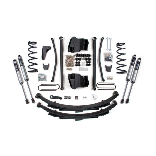 BDS Suspension | 8 Inch Lift Kit Long Arm Dodge Ram 2500/3500 2008 4WD Diesel Manual Leaf Spring 4 Inch Axle Fox 2.0 Performance | BDS1748FS