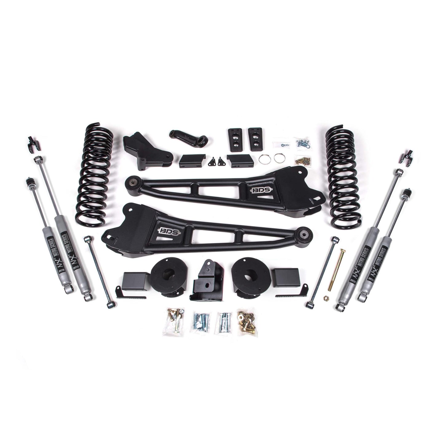 BDS Suspension | 4 Inch Lift Kit w/ Radius Arm Ram 2500 w/ Rear Air Ride 14-18 4WD Diesel NX2 Nitro | BDS1773H