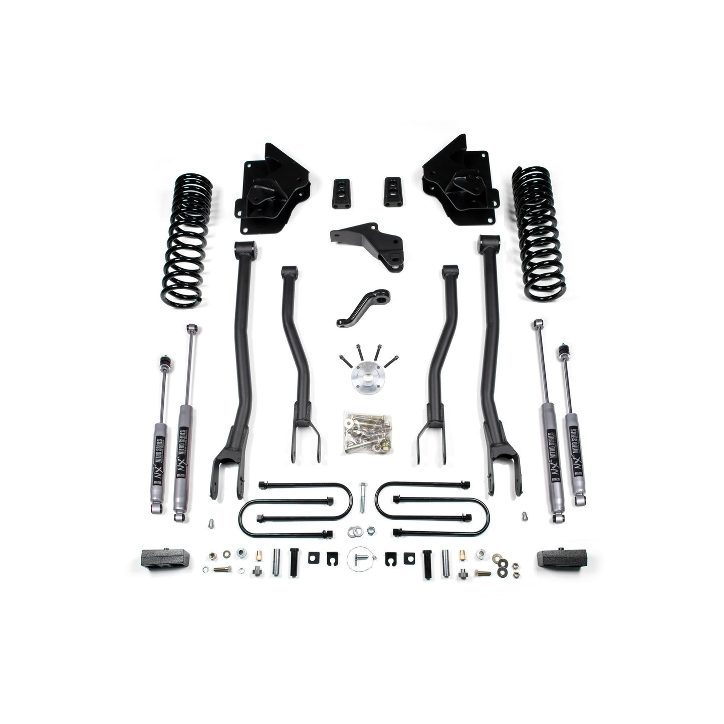 BDS Suspension | 4 Inch Lift Kit w/ 4-Link Ram 3500 13-18 4WD Diesel 2 Inch Block Fox 2.0 Performance | BDS1776FS