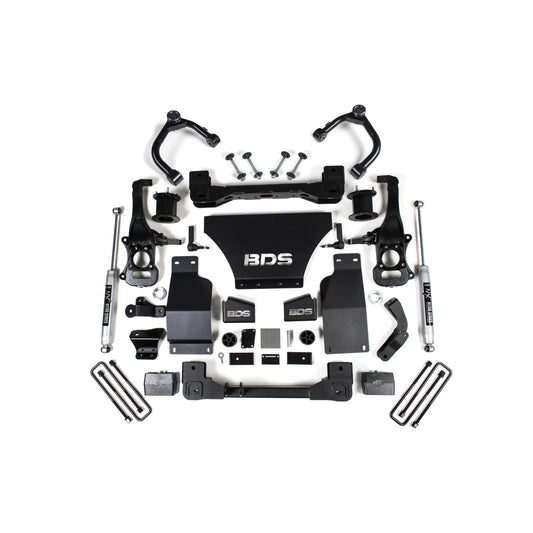 BDS Suspension | 4 Inch Lift Kit Silverado/Sierra 1500 19-24 4WD Gas Strut Spacer Fox 2.0 Performance | BDS1800FS