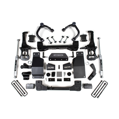 BDS Suspension | 4 Inch Lift Kit Silverado/Sierra 1500 19-24 4WD Diesel Fox 2.0 Performance | BDS1802FSR