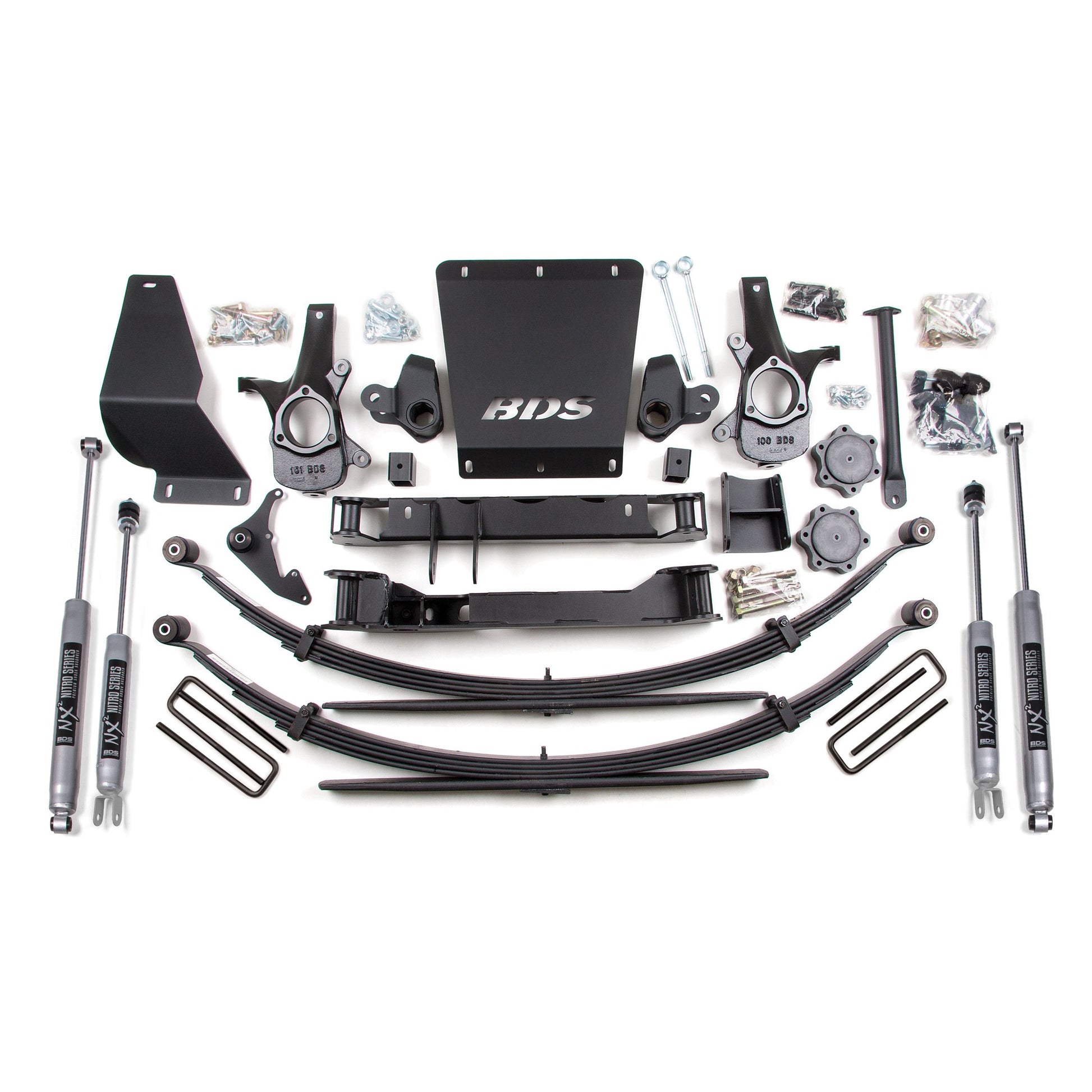 BDS Suspension lift kit with Nx2 shocks and leaf springs for 1999-2006 Silverado/Sierra 1500 4WD