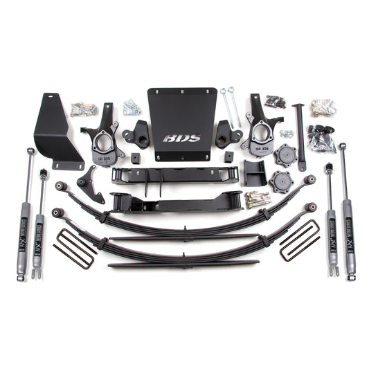BDS Suspension lift kit with Nx2 shocks and leaf springs for 1999-2006 Silverado/Sierra 1500 4WD