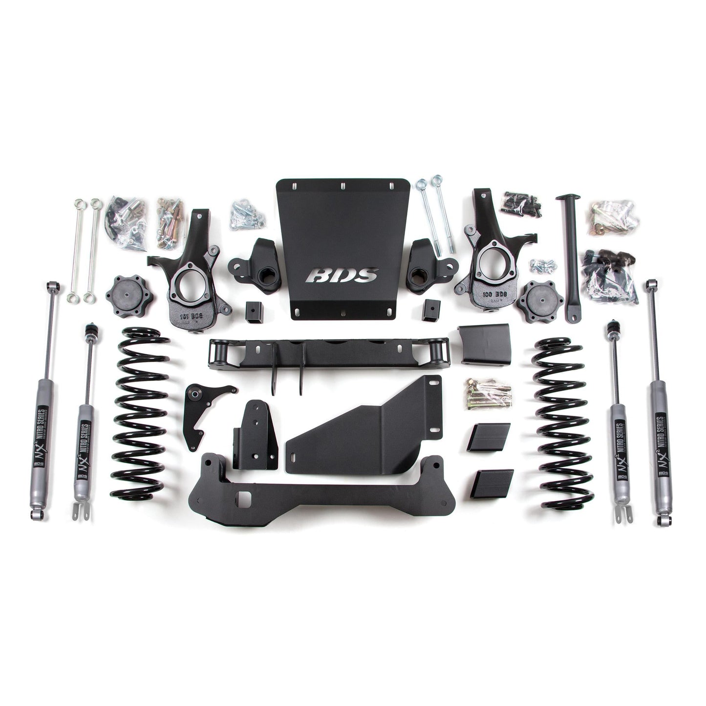 BDS Suspension lift kit components for Chevy/GMC Avalanche, Suburban, Tahoe, Yukon 1500 2000-2006
