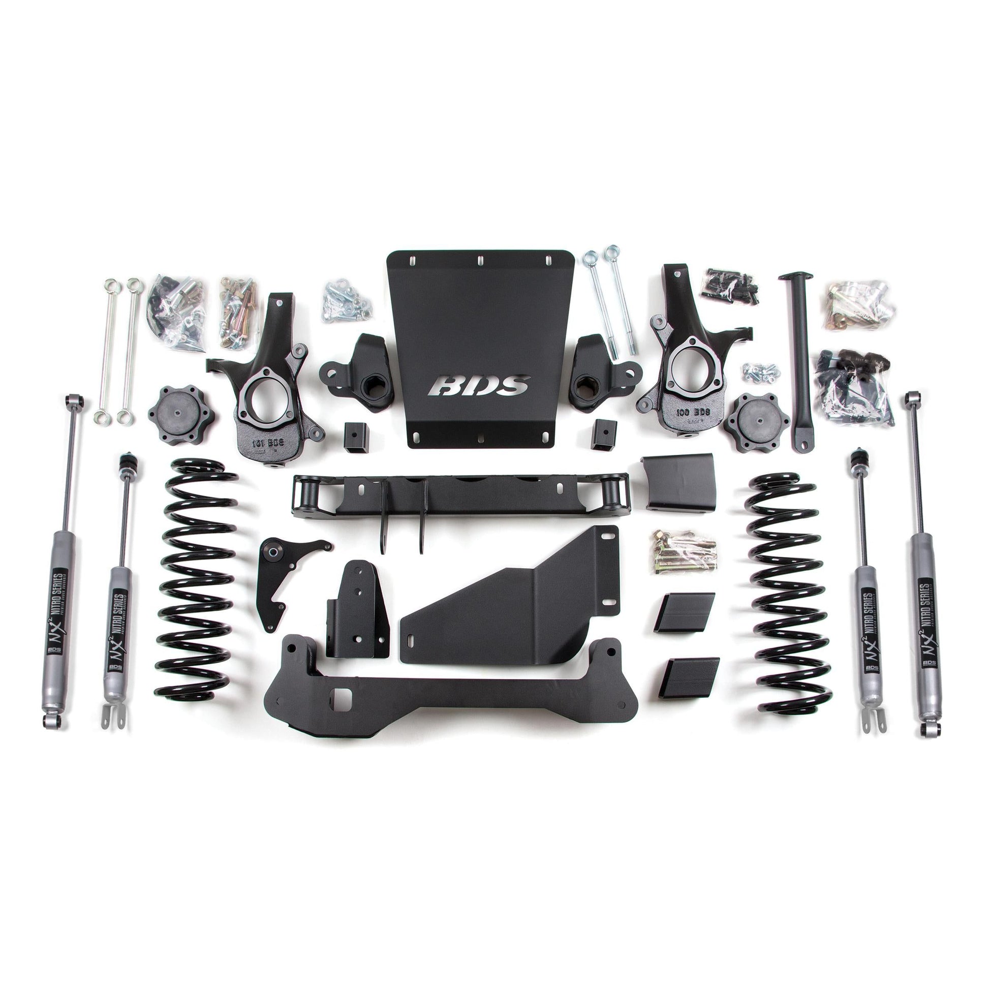 BDS Suspension lift kit components for Chevy/GMC Avalanche, Suburban, Tahoe, Yukon 1500 2000-2006