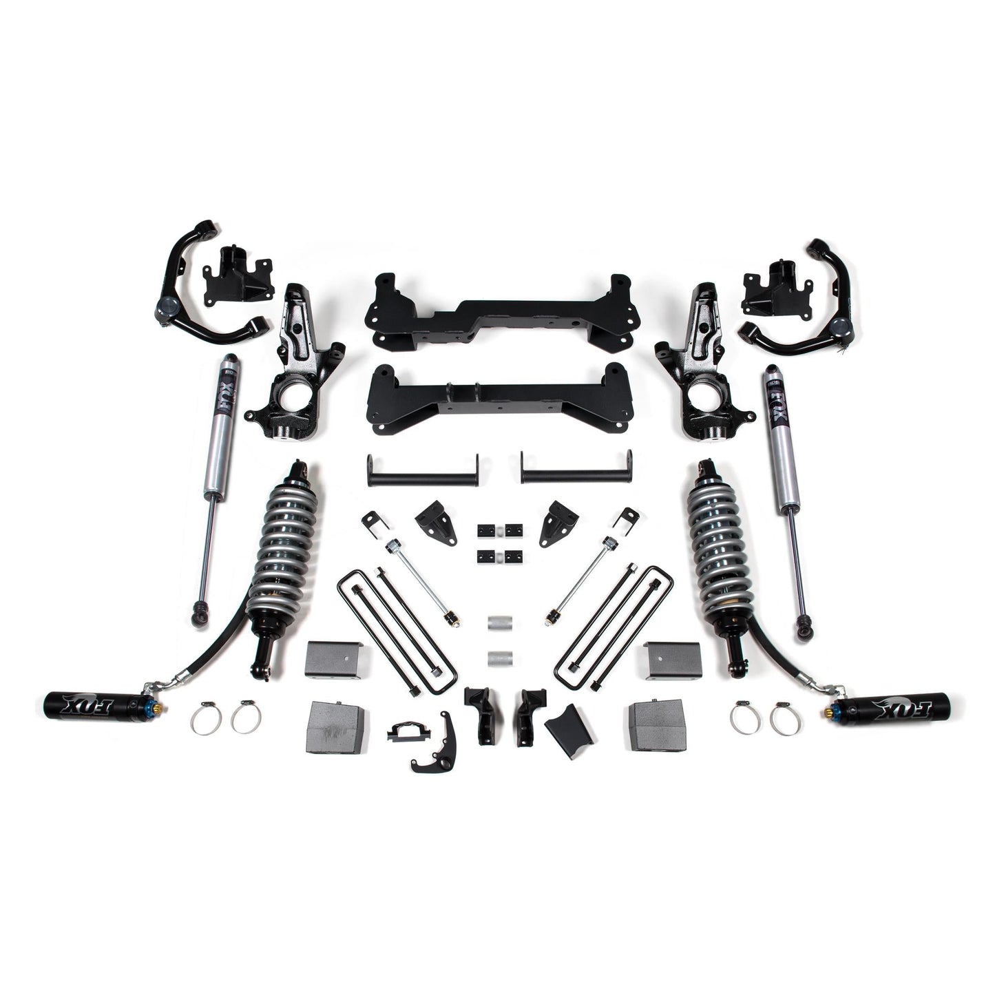 BDS Suspension | 7 Inch Lift Kit FOX 2.5 Coil-Over Conversion Silverado/Sierra 2500HD 01-10 2WD Carrier Below Crossmember Fox 2.5 Performance Shocks | BDS1818FDSC