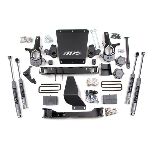 BDS Suspension | 4.5 Inch Lift Kit Silverado/Sierra 1500 99-06 4WD 5 Inch Block NX2 Nitro Shocks | BDS181H