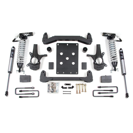 BDS Suspension | 4 Inch Lift Kit FOX 2.5 Coil-Over with DSC Adjuster Silverado/Sierra 1500 07-13 2WD 5 Inch Block Fox 2.5 Performance Shocks | BDS186FDSC