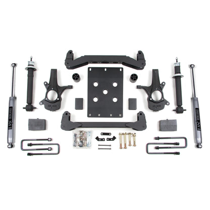 BDS Suspension | 4 Inch Lift Kit Silverado/Sierra 1500 07-13 2WD 5 Inch Block Fox 2.0 Performance | BDS186FS