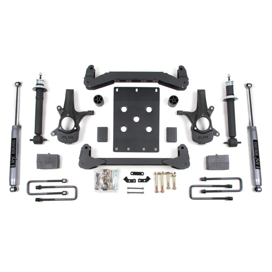 BDS Suspension | 4 Inch Lift Kit Silverado/Sierra 1500 07-13 2WD 5 Inch Block Fox 2.0 Performance | BDS186FS