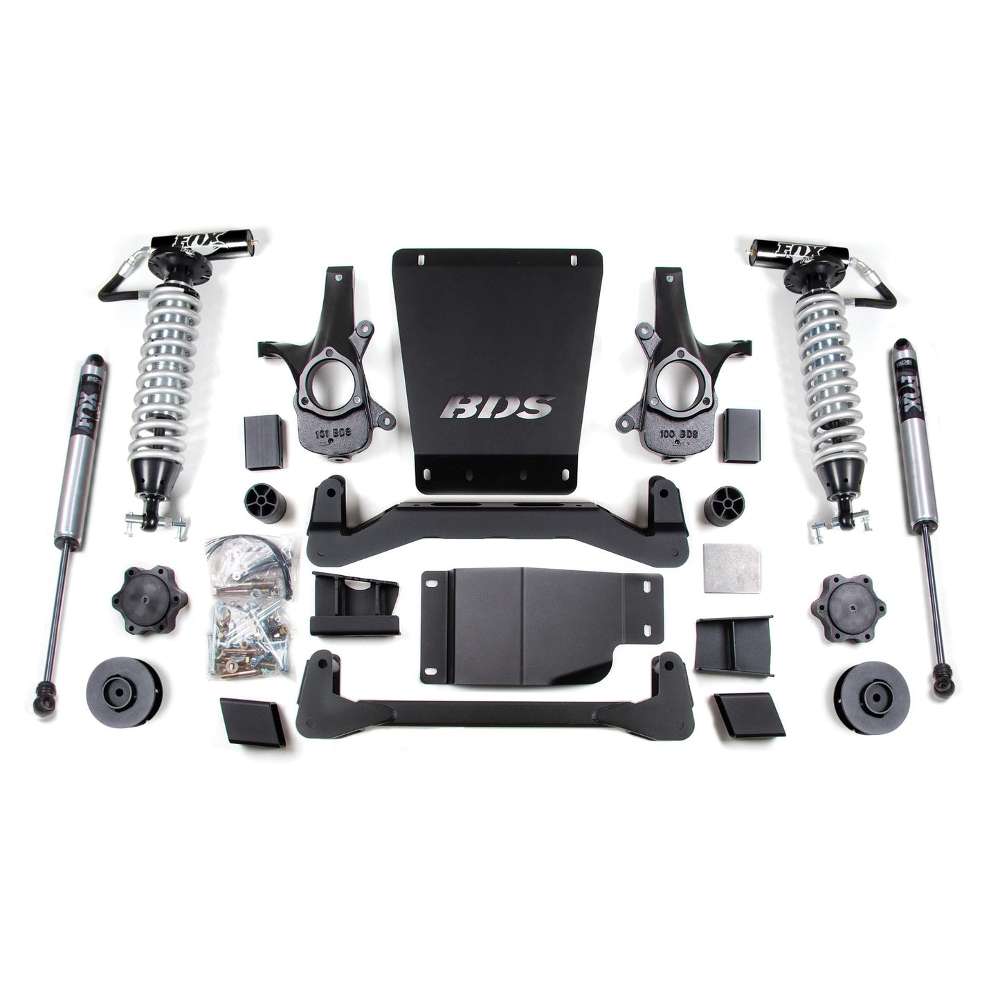 BDS Suspension | 4 Inch Lift Kit FOX 2.5 Coil-Over Avalanche Suburban Tahoe or Yukon 1500 07-14 4WD 2 Inch Lift Coil Spacer Fox 2.5 Performance Shocks | BDS188FDSC
