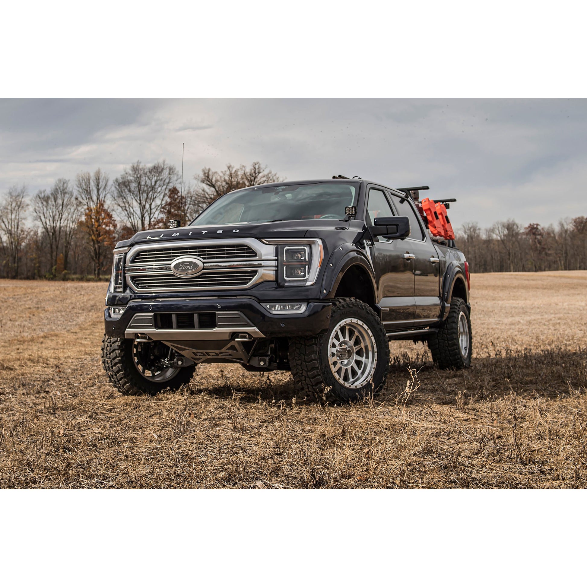 BDS Suspension 6" Lift Kit 2021-2026 F-150 4Wd with FOX coil-overs showcased in field