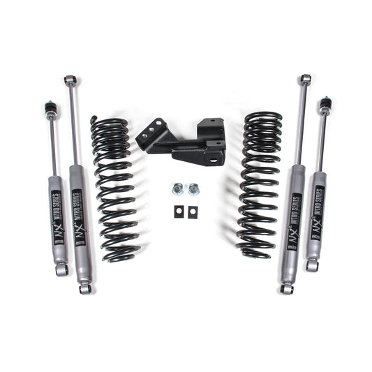 BDS Suspension | 1-2 Inch Leveling Kit Performance Spring Ford F250/F350 Super Duty 1 Inch Lift 17-19 2 Inch Lift: 20-23 4WD Diesel & Gas NX2 Nitro Shocks | BDS1910H