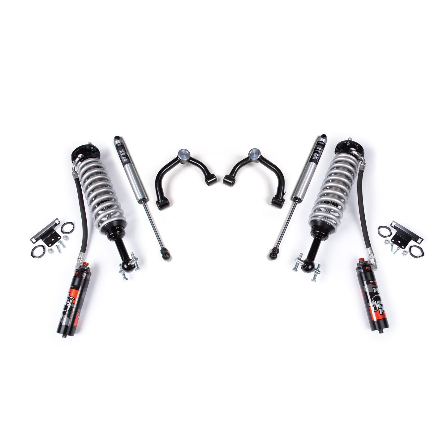 BDS Suspension lift kit components for 2021-2026 F-150 with FOX 2.0 shocks.