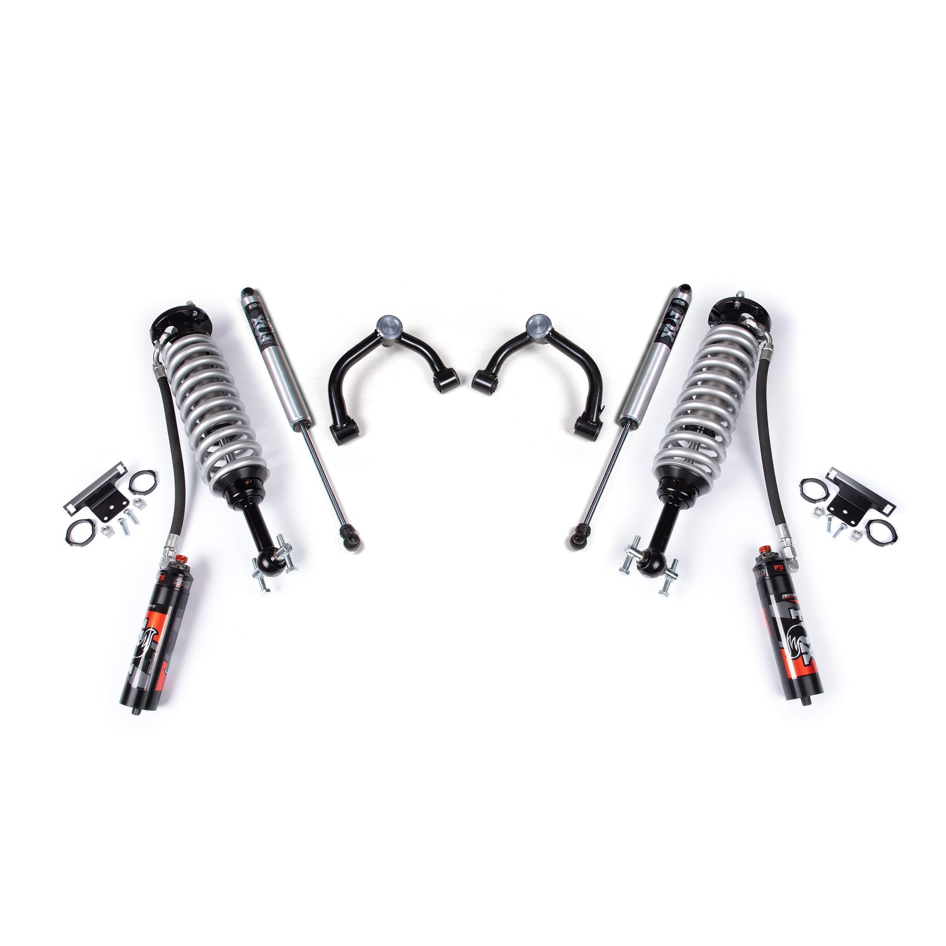 BDS Suspension lift kit components for 2021-2026 F-150 with FOX 2.0 shocks.