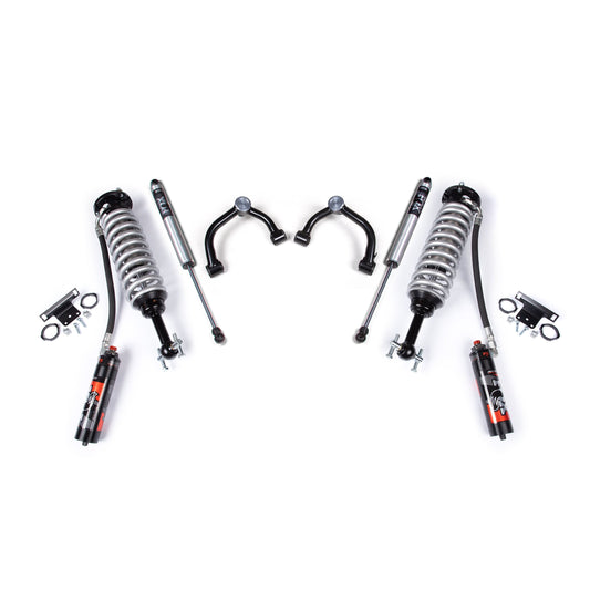 BDS Suspension lift kit components for 2021-2026 F-150 with FOX 2.0 shocks.