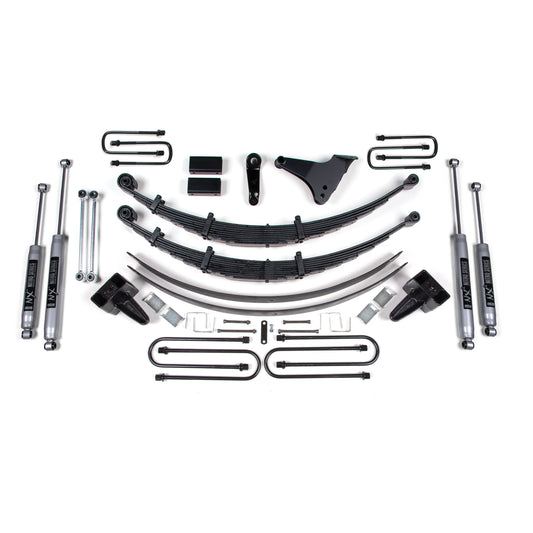 BDS Suspension lift kit components for 1999 Super Duty with 6 inch lift and enhanced performance