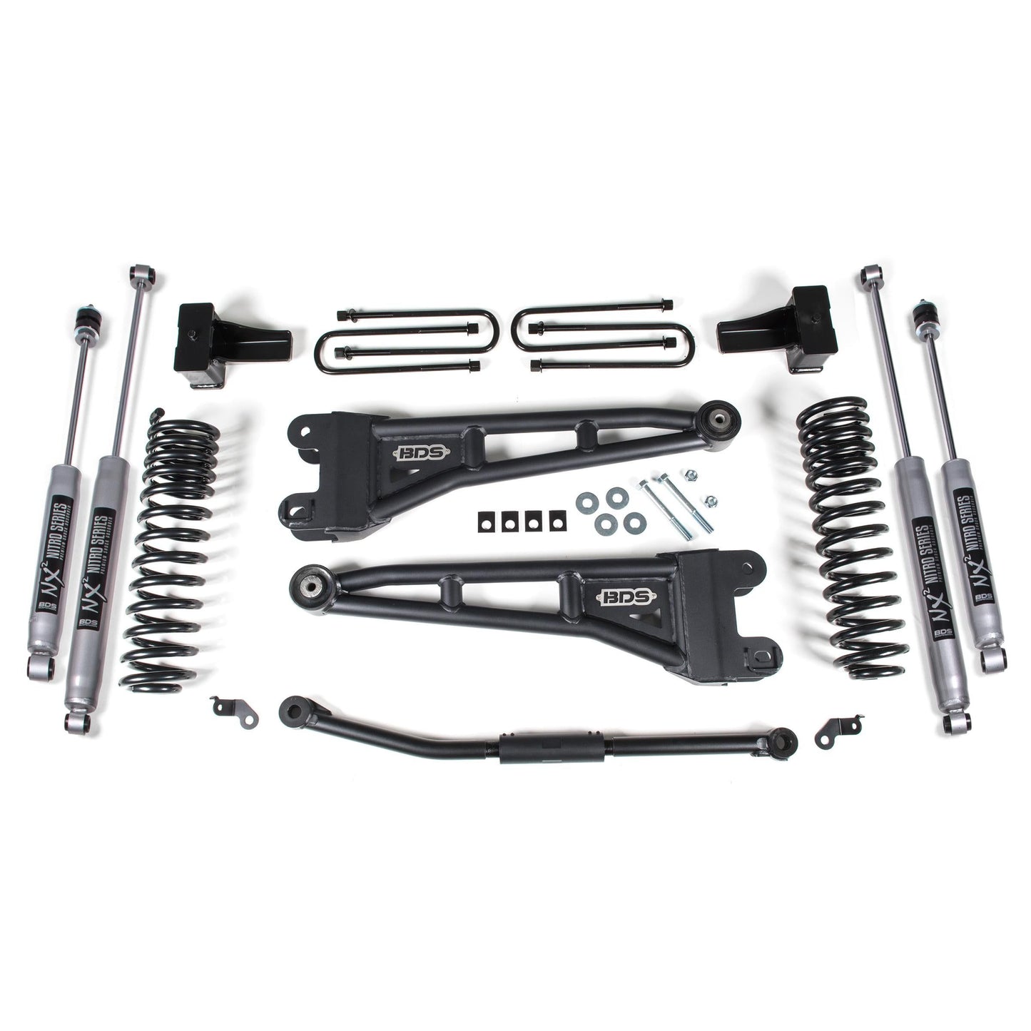 BDS Suspension | 2.5 Inch Lift Kit w/ Radius Arm Ford F250/F350 Super Duty 11-16 4WD Diesel 5 Inch Block Kit Fox 2.0 Performance Shock | BDS1926FS