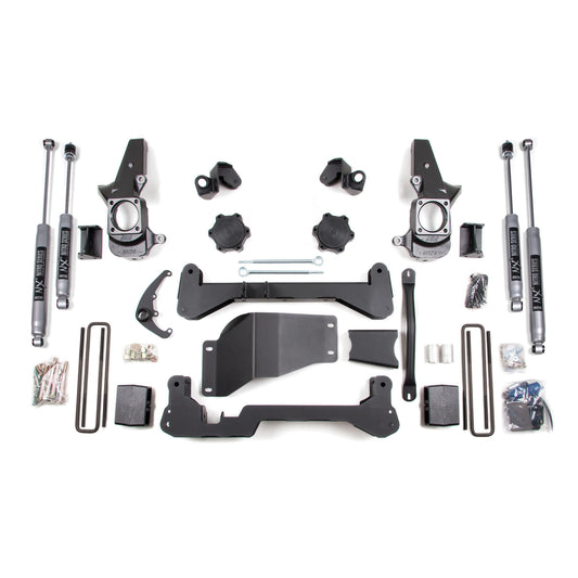 BDS Suspension | 4.5 Inch Lift Kit Silverado/Sierra 2500HD/3500 01-10 SRW 4WD Standard Knuckle NX2 Nitro | BDS192H