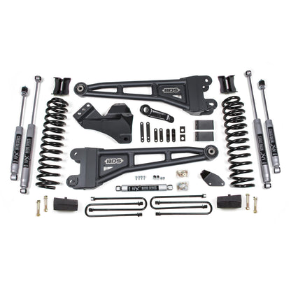 BDS Suspension | 4 Inch Lift Kit w/ Radius Arm Ford F250/F350 Super Duty 08-10 4WD Gas Block Kit With Factory Overload Fox 2.0 Performance | BDS1941FS