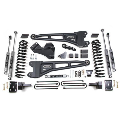 BDS Suspension | 6 Inch Lift Kit w/ Radius Arm Ford F250/F350 Super Duty 05-07 4WD Diesel 4 Inch Block Without Overload NX2 Nitro | BDS1943H