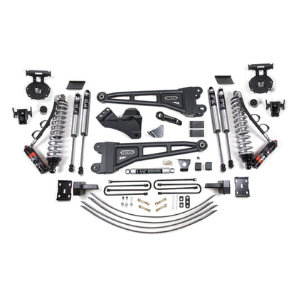 BDS Suspension | 6 Inch Lift Kit w/ Radius Arm FOX 2.5 Performance Elite Coil-Over Conversion Ford F250/F350 Super Duty 05-07 4WD Diesel 4 Inch Block Add A Leaf Without Overload | BDS1944FPE