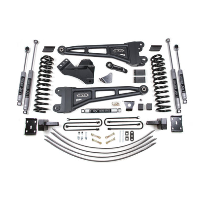 BDS Suspension | 6 Inch Lift Kit w/ Radius Arm Ford F250/F350 Super Duty 05-07 4WD Diesel 4 Inch Block Add A Leaf Without Overload NX2 Nitro | BDS1944H