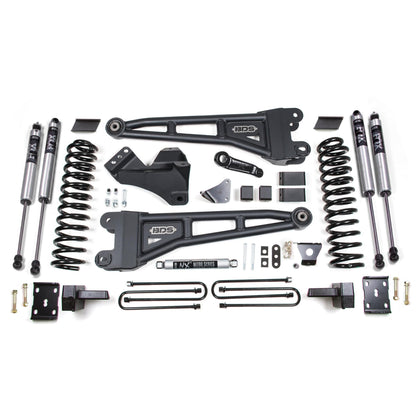 BDS Suspension | 6 Inch Lift Kit w/ Radius Arm Ford F250/F350 Super Duty 05-07 4WD Gas 4 Inch Block Without Overload Fox 2.0 Performance | BDS1948FS