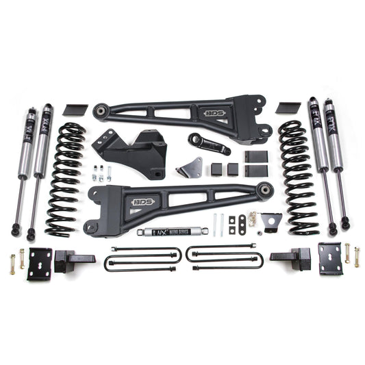 BDS Suspension | 6 Inch Lift Kit w/ Radius Arm Ford F250/F350 Super Duty 08-10 4WD Gas Block without Factory Overload Fox 2.0 Performance | BDS1956FS
