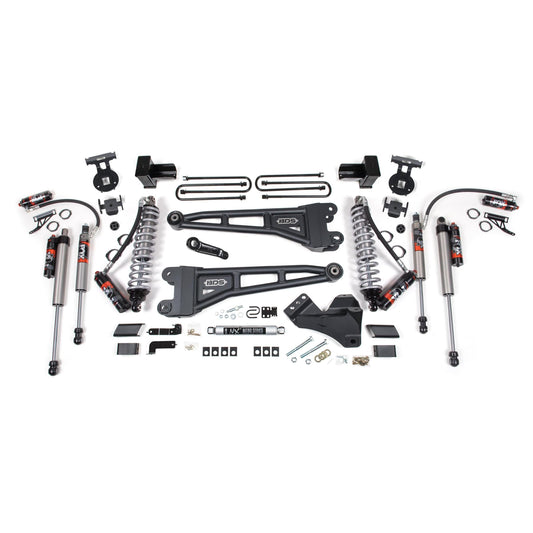 BDS Suspension | 4 Inch Lift Kit w/ Radius Arm FOX 2.5 Performance Elite Coil-Over Conversion Ford F250/F350 Super Duty 17-19 4WD Diesel 5 Inch Block 2 Leaf Main FOX 2.5 Performance Elite | BDS1967FPE