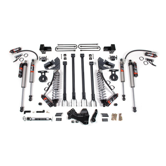 BDS Suspension Lift Kit Components for 17-19 F-350 Super Duty with Fox Shocks