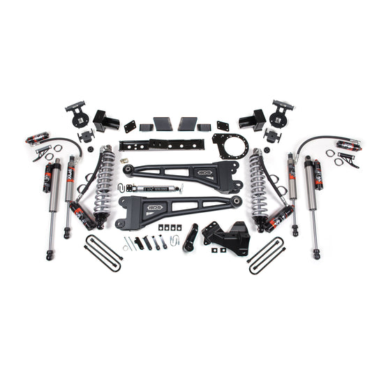 BDS Suspension lift kit components for 20-22 Super Duty 4Wd Diesel featuring FOX 2.5 shocks.