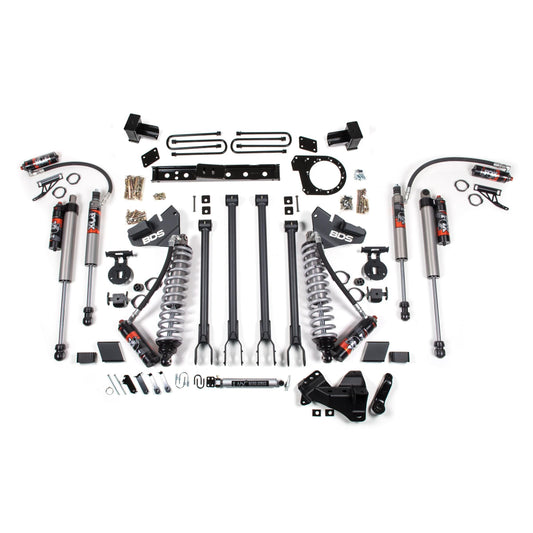 BDS Suspension | 6 Inch Lift Kit w/ 4-Link FOX 2.5 Performance Elite Coil-Over Conversion Ford F350 Super Duty DRW 20-22 4WD Diesel | BDS1987FPE