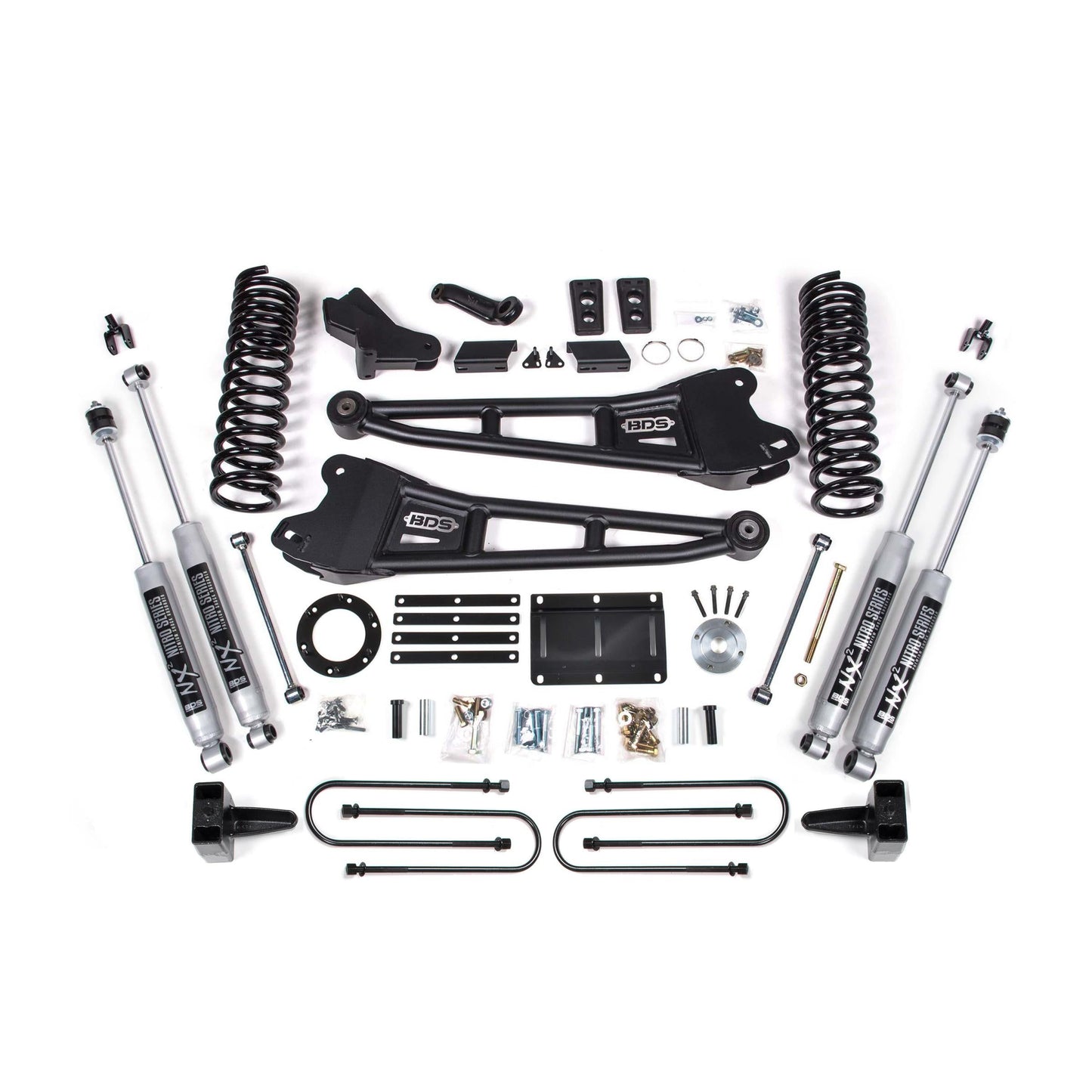 BDS Suspension | 5.5 Inch Lift Kit w/ Radius Arm Ram 3500 13-18 4WD Gas Fox 2.5 Performance Elite Shocks | BDS2105FPE