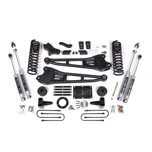BDS Suspension | 5.5 Inch Lift Kit w/ Radius Arm Ram 3500 w/ Rear Air Ride 13-18 4WD Gas NX2 Nitro Shocks | BDS2107H