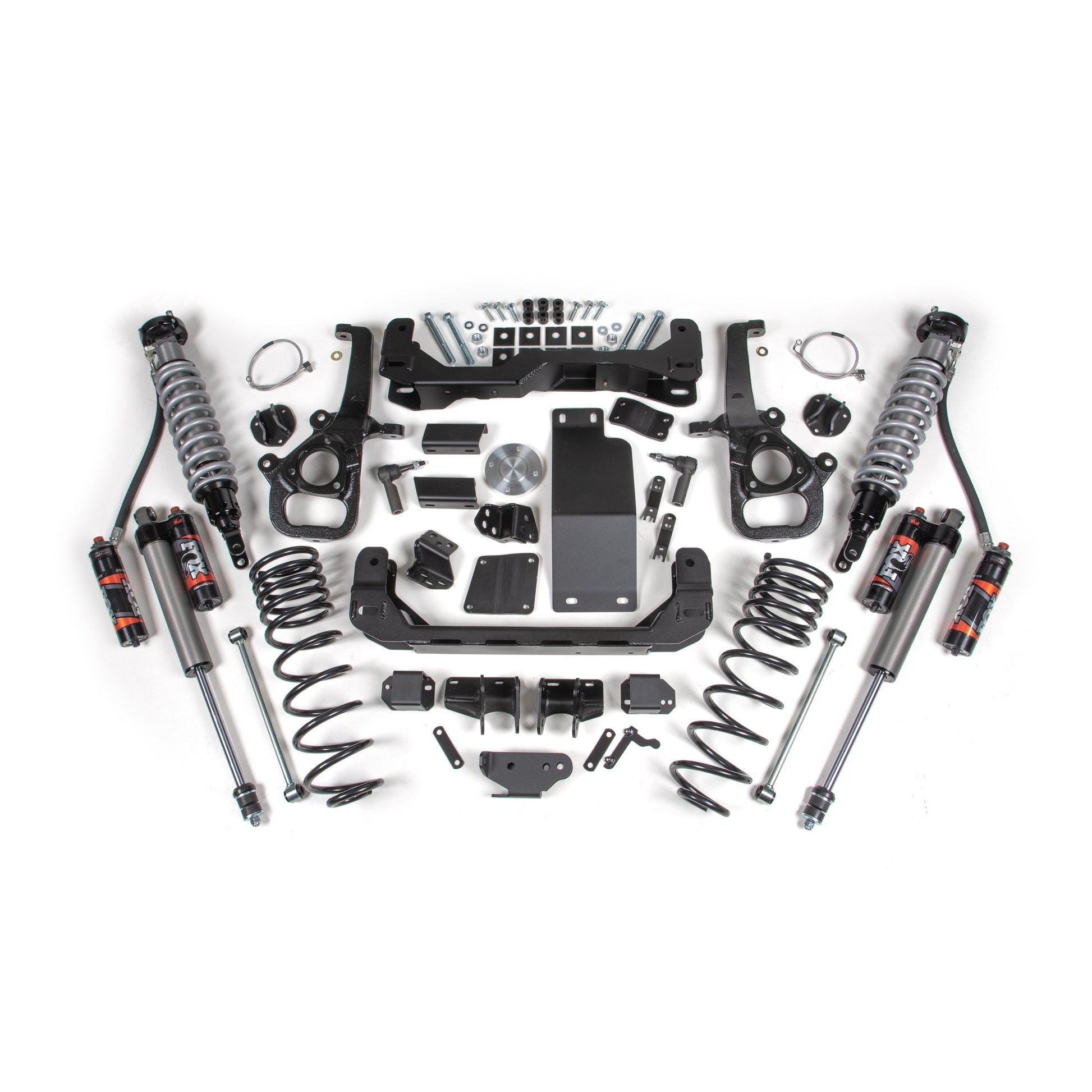 BDS Suspension lift kit components for 2025-2026 Ram 1500 with FOX 2.5 coil-over shocks