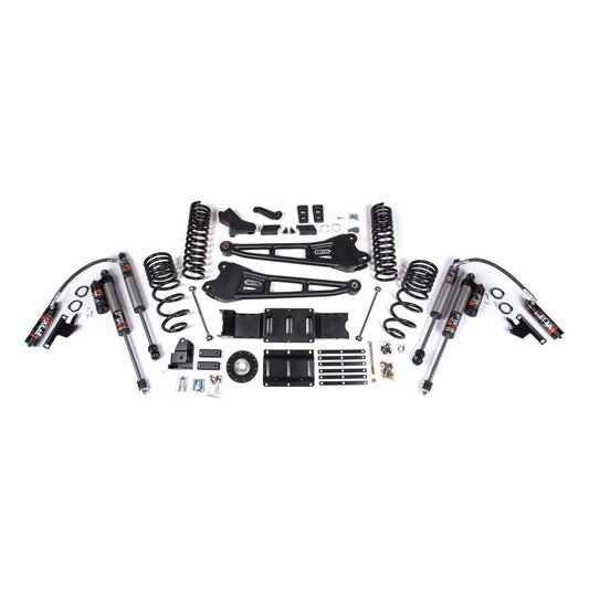 BDS Suspension lift kit components for 25-26 Ram 2500 4Wd Diesel including Fox 2.5 shocks.