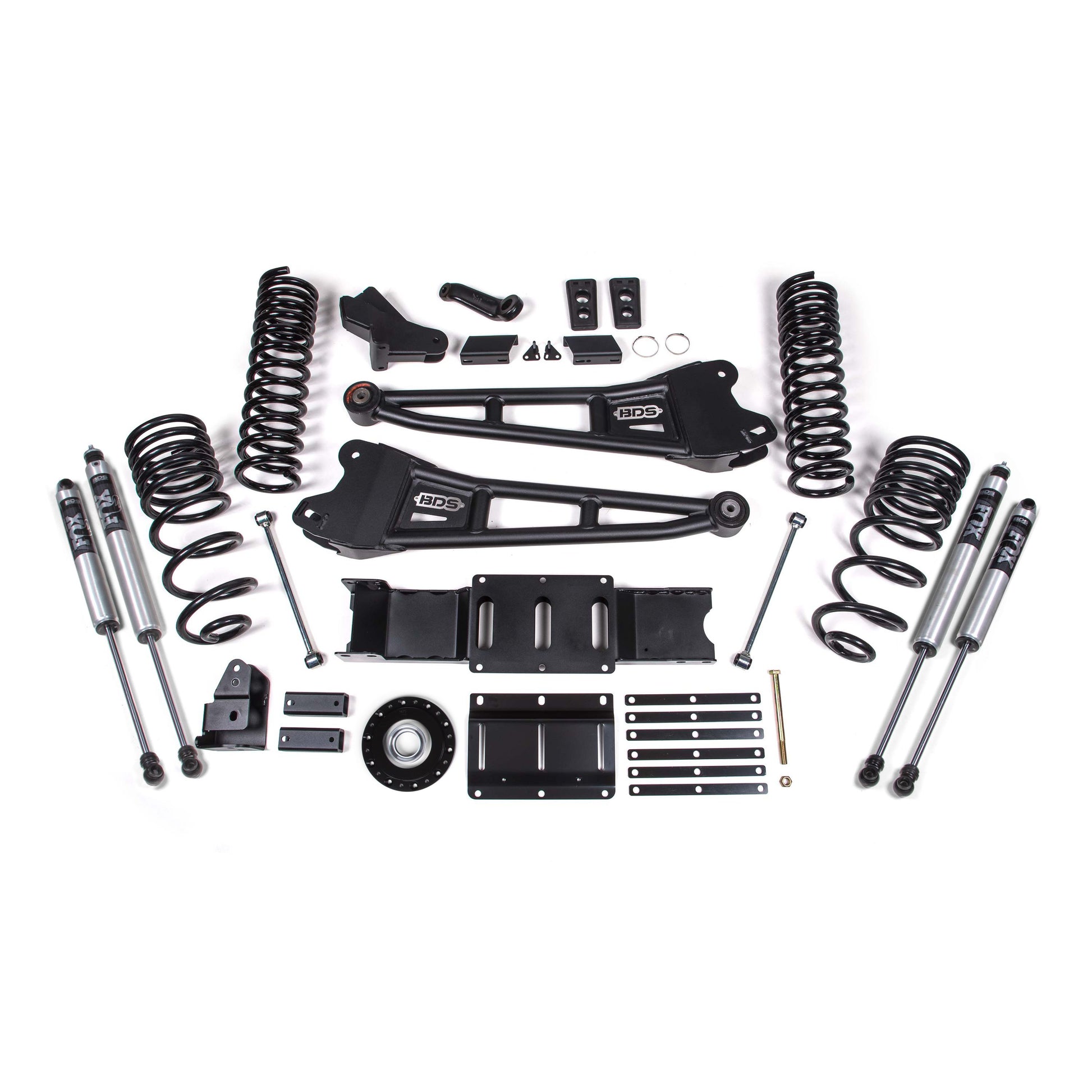 BDS Suspension lift kit components for 2025-2026 Ram 2500 4Wd Diesel with Fox Shocks