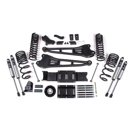 BDS Suspension lift kit components for 2025-2026 Ram 2500 4Wd Diesel with Fox Shocks