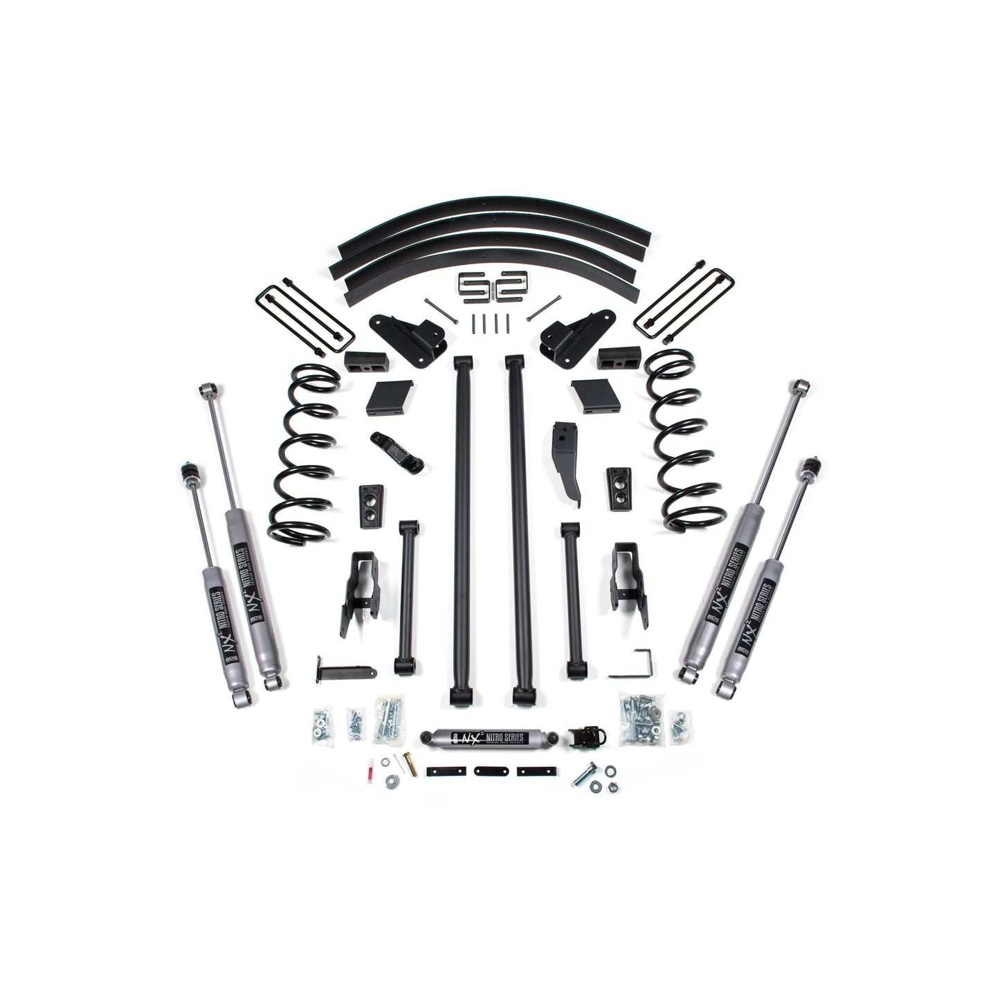 BDS Suspension | 4.5 Inch Lift Kit Long Arm Conversion Dodge Ram 2500/3500 94-99 4WD Block with Factory Overload FOX 2.0 Performance | BDS214FS